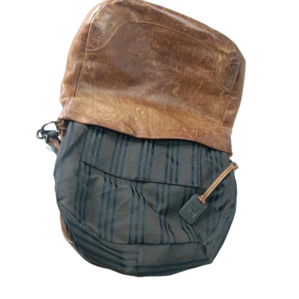 Frye Melissa Hobo Shoulder Bag Brown Leather Retail $388